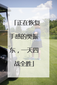 正在恢复手感的樊振东，一天四战全胜