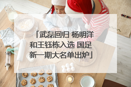 武磊回归 杨明洋和王钰栋入选 国足新一期大名单出炉