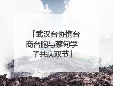 武汉台协携台商台胞与蔡甸学子共庆双节