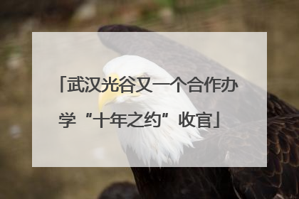 武汉光谷又一个合作办学“十年之约”收官