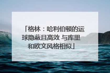 格林：哈利伯顿的运球隐蔽且高效 与库里和欧文风格相似