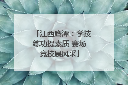 江西鹰潭：学技练功提素质 赛场竞技展风采