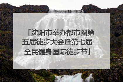 沈阳市举办都市圈第五届徒步大会暨第七届全民健身国际徒步节