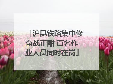 沪昆铁路集中修奋战正酣 百名作业人员同时在岗