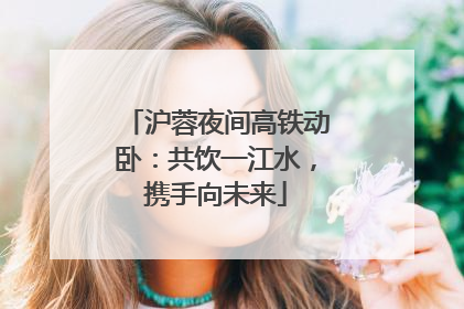 沪蓉夜间高铁动卧：共饮一江水，携手向未来