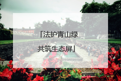 法护青山绿 共筑生态屏