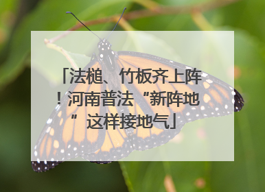 法槌、竹板齐上阵！河南普法“新阵地”这样接地气