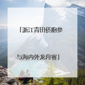 浙江青田侨胞参与海内外龙舟赛