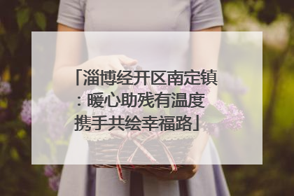 淄博经开区南定镇：暖心助残有温度 携手共绘幸福路