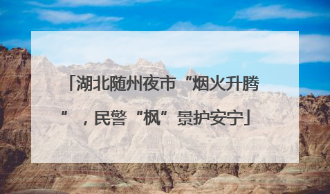湖北随州夜市“烟火升腾”，民警“枫”景护安宁