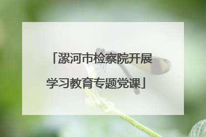漯河市检察院开展学习教育专题党课