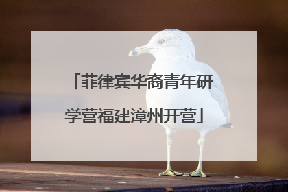 菲律宾华裔青年研学营福建漳州开营