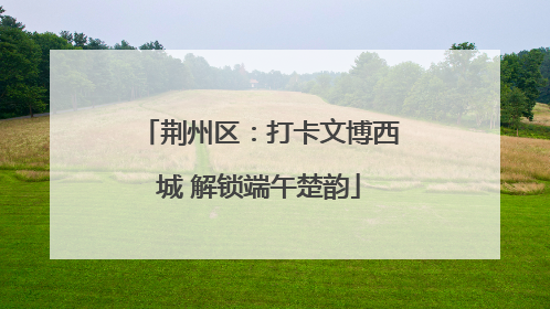 荆州区：打卡文博西城 解锁端午楚韵