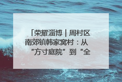 荣耀淄博｜周村区南郊镇韩家窝村：从“方寸庭院”到“全域文明”，乡村振兴的“美学革命”