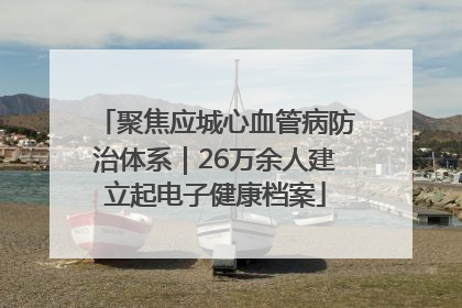 聚焦应城心血管病防治体系｜26万余人建立起电子健康档案