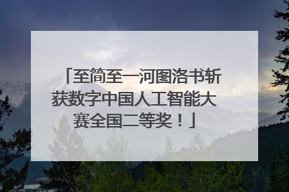 至简至一河图洛书斩获数字中国人工智能大赛全国二等奖！