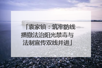 袁家镇：筑牢防线播撒法治阳光禁毒与法制宣传双线并进