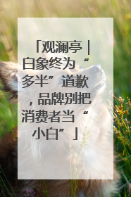 观澜亭｜白象终为“多半”道歉，品牌别把消费者当“小白”