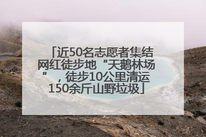 近50名志愿者集结网红徒步地“天鹅林场”，徒步10公里清运150余斤山野垃圾