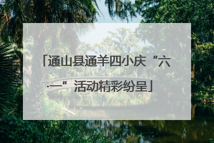 通山县通羊四小庆“六·一”活动精彩纷呈