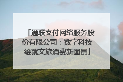 通联支付网络服务股份有限公司：数字科技绘就文旅消费新图景