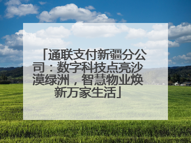 通联支付新疆分公司：数字科技点亮沙漠绿洲，智慧物业焕新万家生活