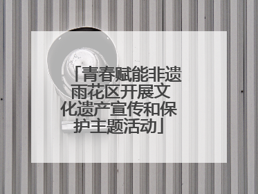 青春赋能非遗 雨花区开展文化遗产宣传和保护主题活动