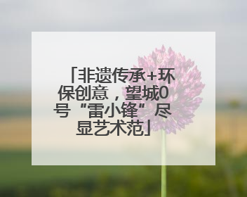 非遗传承+环保创意，望城0号“雷小锋”尽显艺术范