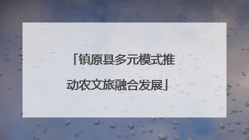 镇原县多元模式推动农文旅融合发展