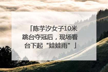 陈芋汐女子10米跳台夺冠后，现场看台下起“娃娃雨”
