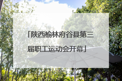 陕西榆林府谷县第三届职工运动会开幕