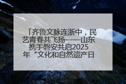 齐鲁文脉连浙中，民艺青春共飞扬——山东携手磐安共启2025年“文化和自然遗产日”系列活动