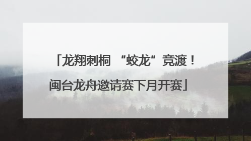 龙翔刺桐 “蛟龙”竞渡！闽台龙舟邀请赛下月开赛