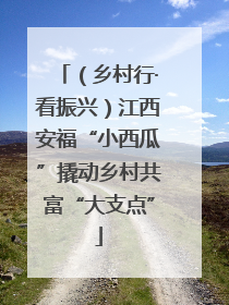 （乡村行·看振兴）江西安福“小西瓜”撬动乡村共富“大支点”