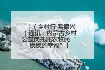 （乡村行·看振兴）通讯：内蒙古乡村公益岗托底农牧民“稳稳的幸福”