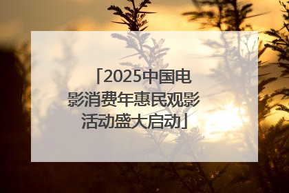 2025中国电影消费年惠民观影活动盛大启动