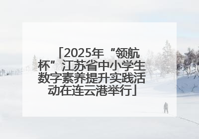 2025年“领航杯”江苏省中小学生数字素养提升实践活动在连云港举行