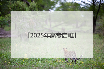 2025年高考启帷