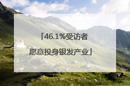 46.1%受访者愿意投身银发产业