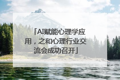 AI赋能心理学应用，之和心理行业交流会成功召开