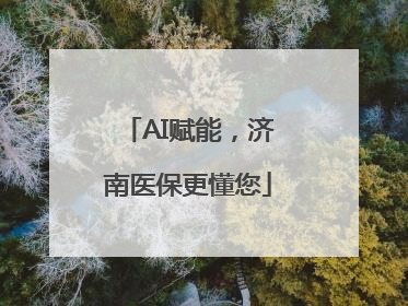 AI赋能，济南医保更懂您