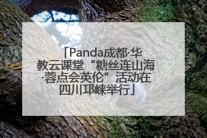 Panda成都·华教云课堂“糖丝连山海·蓉点会英伦”活动在四川邛崃举行